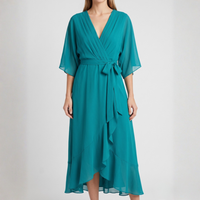 Women's Midi Dress with Ruffles | Kyra