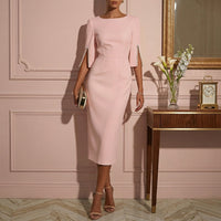 Midi Dress with Slit | Isabel