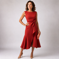 Sleeveless Midi Dress for Women | Sylvia